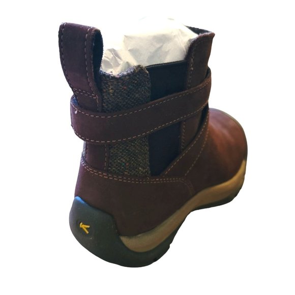 Keen Boots Woman's Size 5 Brown Suede Cross-Over Strap Slip-On NWOB JJ3295 - Picture 7 of 9